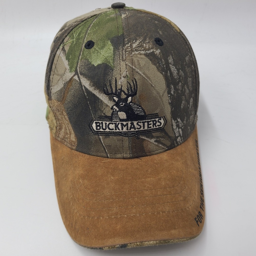 Buckmasters Hat Adjustable Camo Brown Realtree Hardwoods Hunting Outdoors Men
